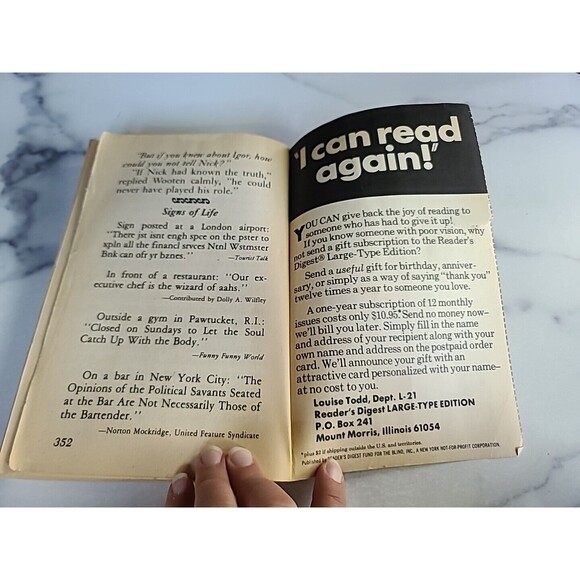Reader's Digest February 1981 Large-Type Edition - Picture 8 of 10